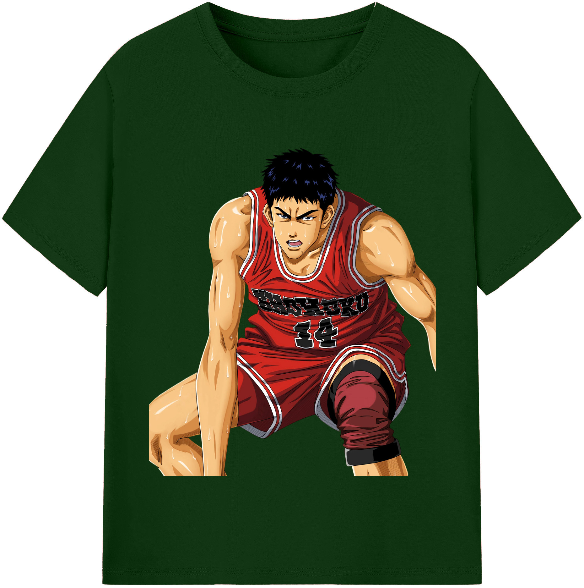SLAM DUNK／スラムダンク 綿100％半袖Tシャツ（フロントプリント）